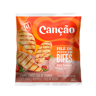 Filé de peito em bifes iqf 800g